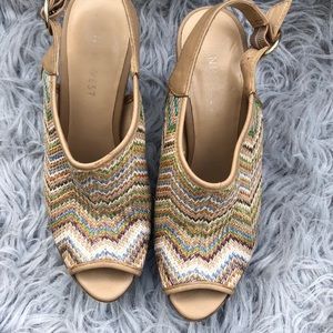 Nine West Sling Back Peep Toe Heel